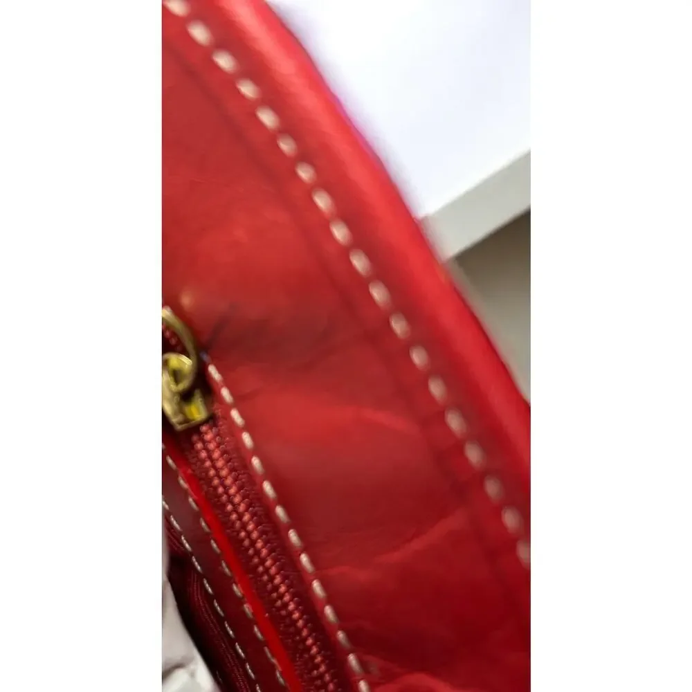 Vintage Coach 8909 Woven Straw Tote